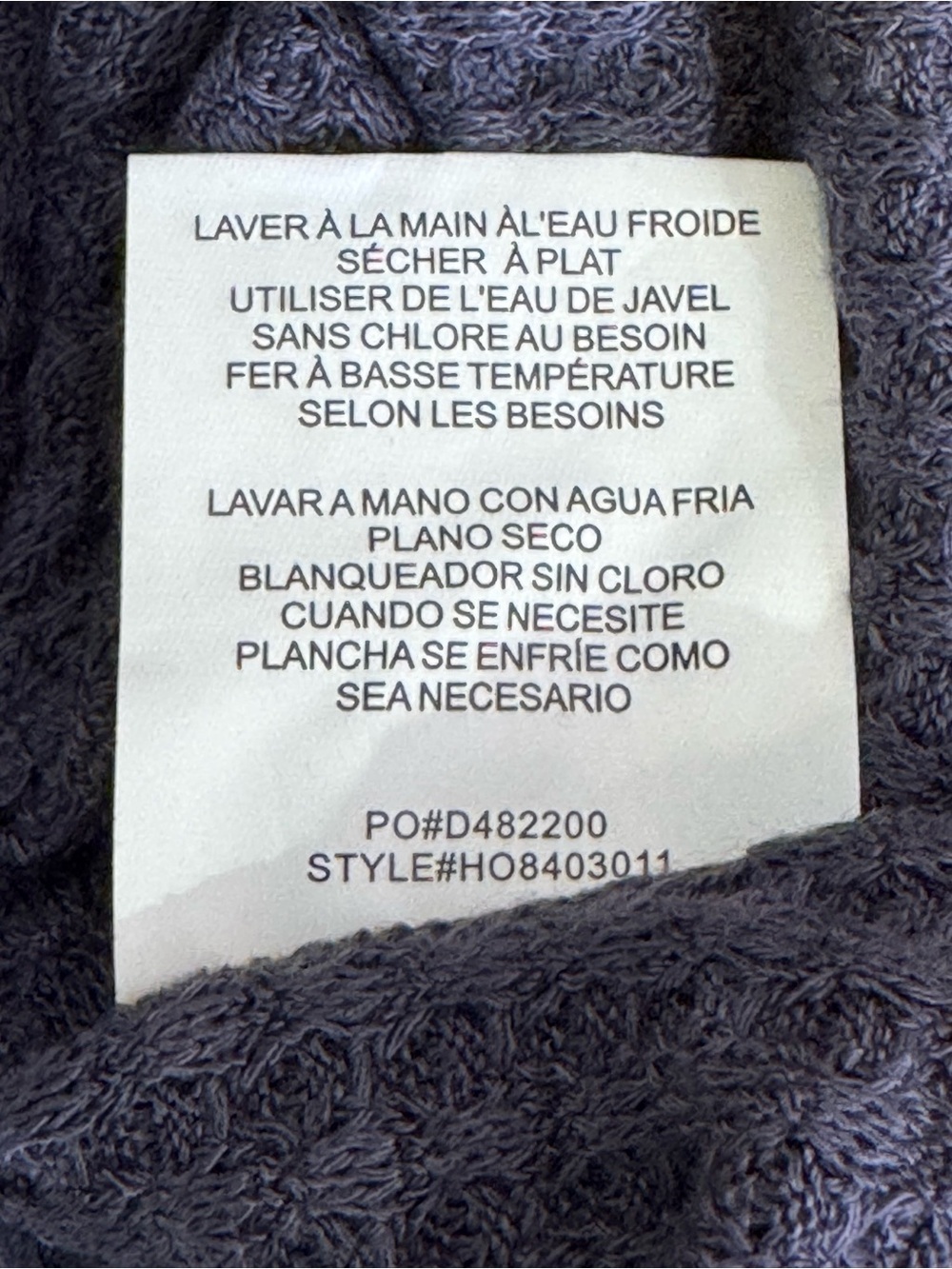 O'Neill Grey-blue Cayenne waffle knit wrap sweater with flared sleeves size S - Picture 12 of 13